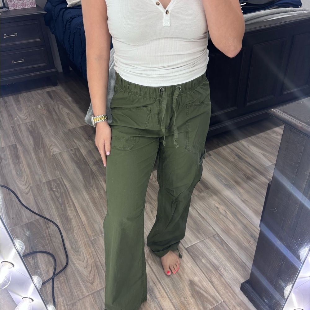 Aerie Olive Drawstring Pants